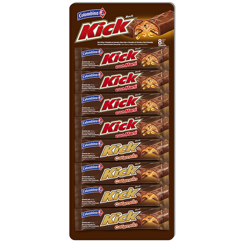 Chocolatina Kick Tira x 8 UN