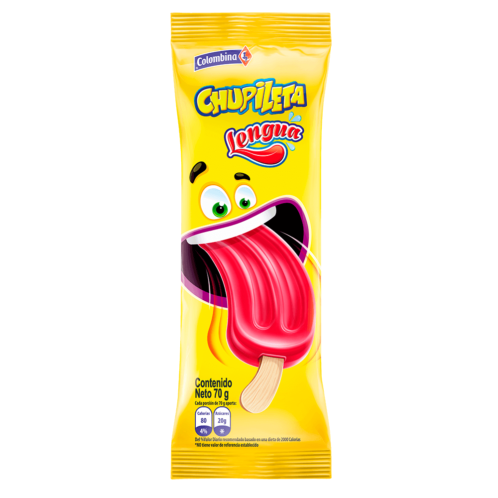 Chupileta Lengua Fresa
