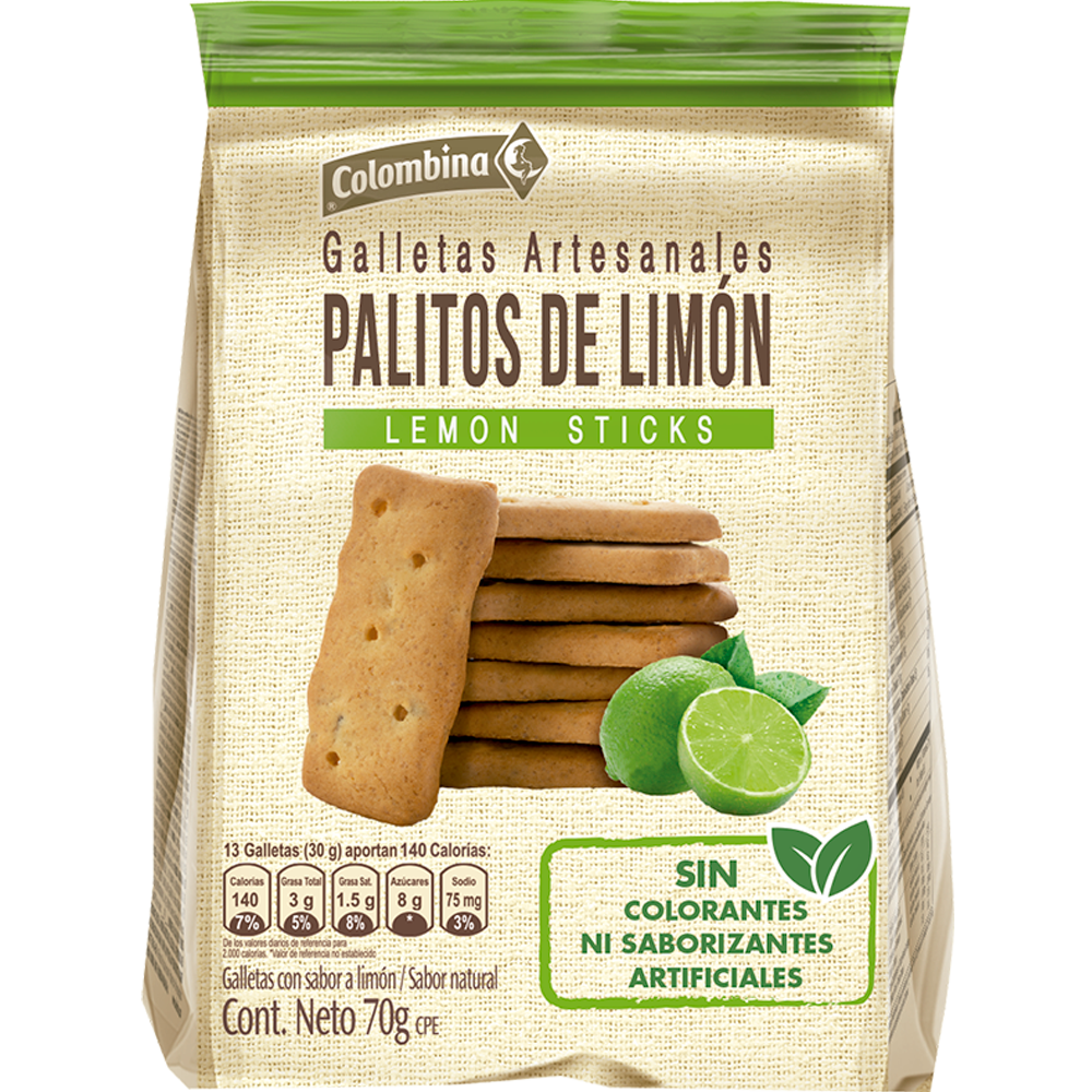 Colombina Palitos de Limón 70 g