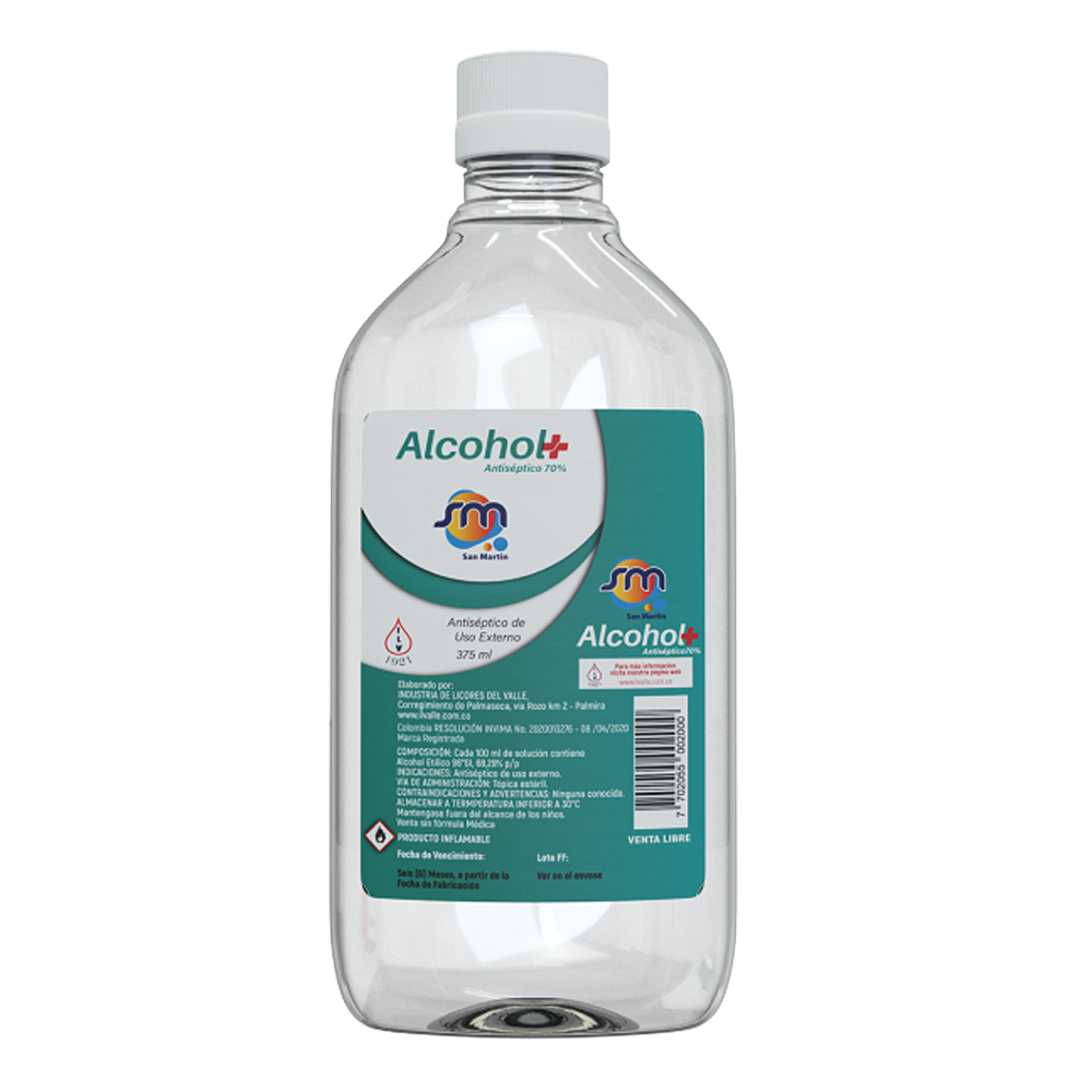 Alcohol antiseptico San Martin 375 ml