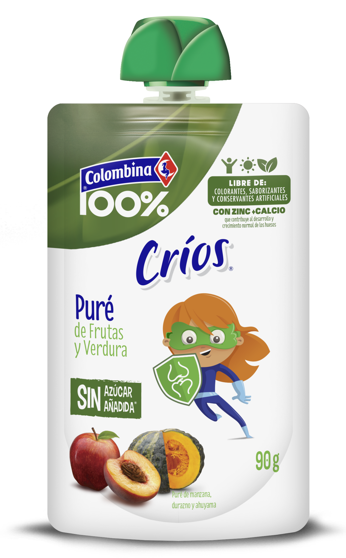 Puré de Manzana, Durazno y Ahuyama 90 g