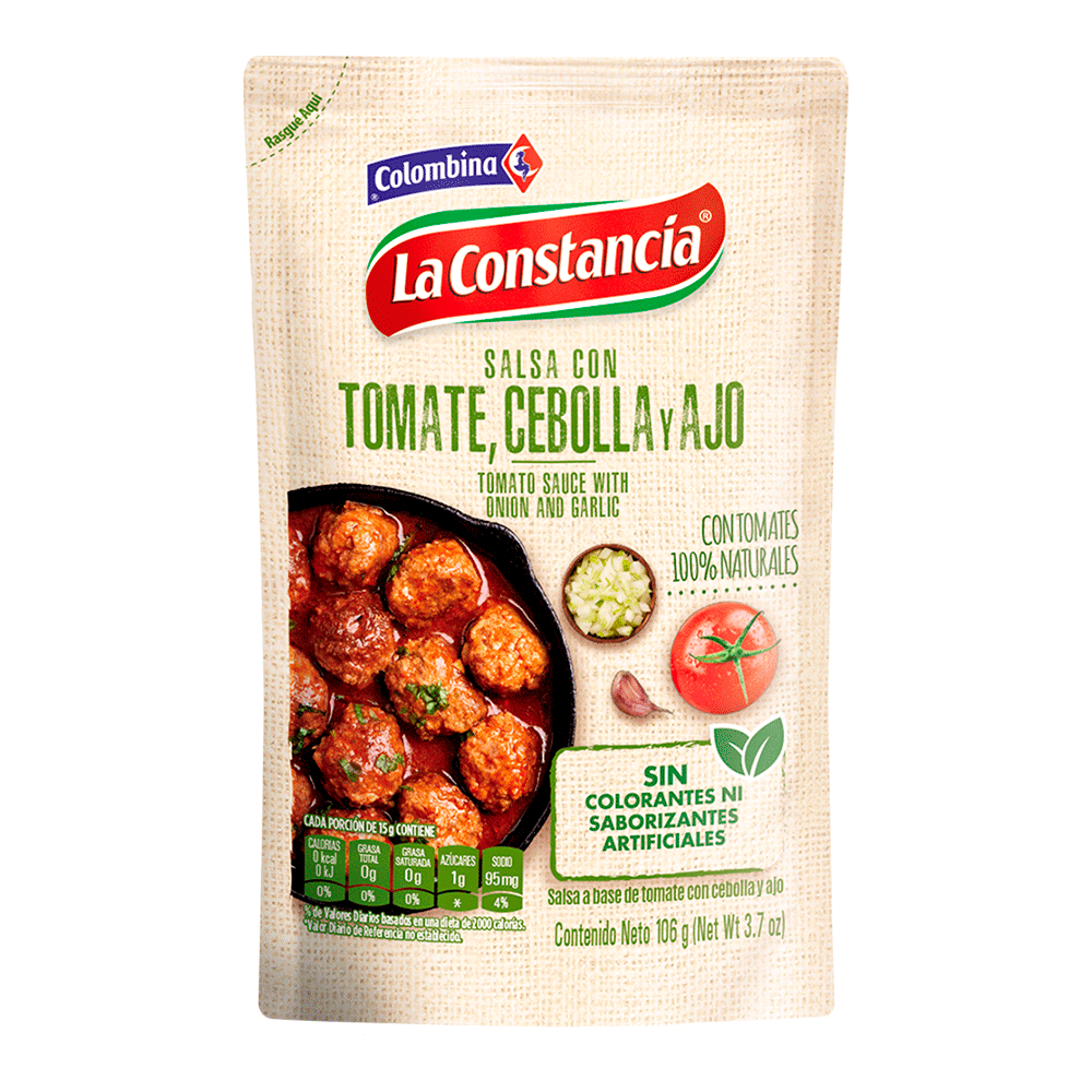 Salsa con Tomate, Cebolla y Ajo 106 g